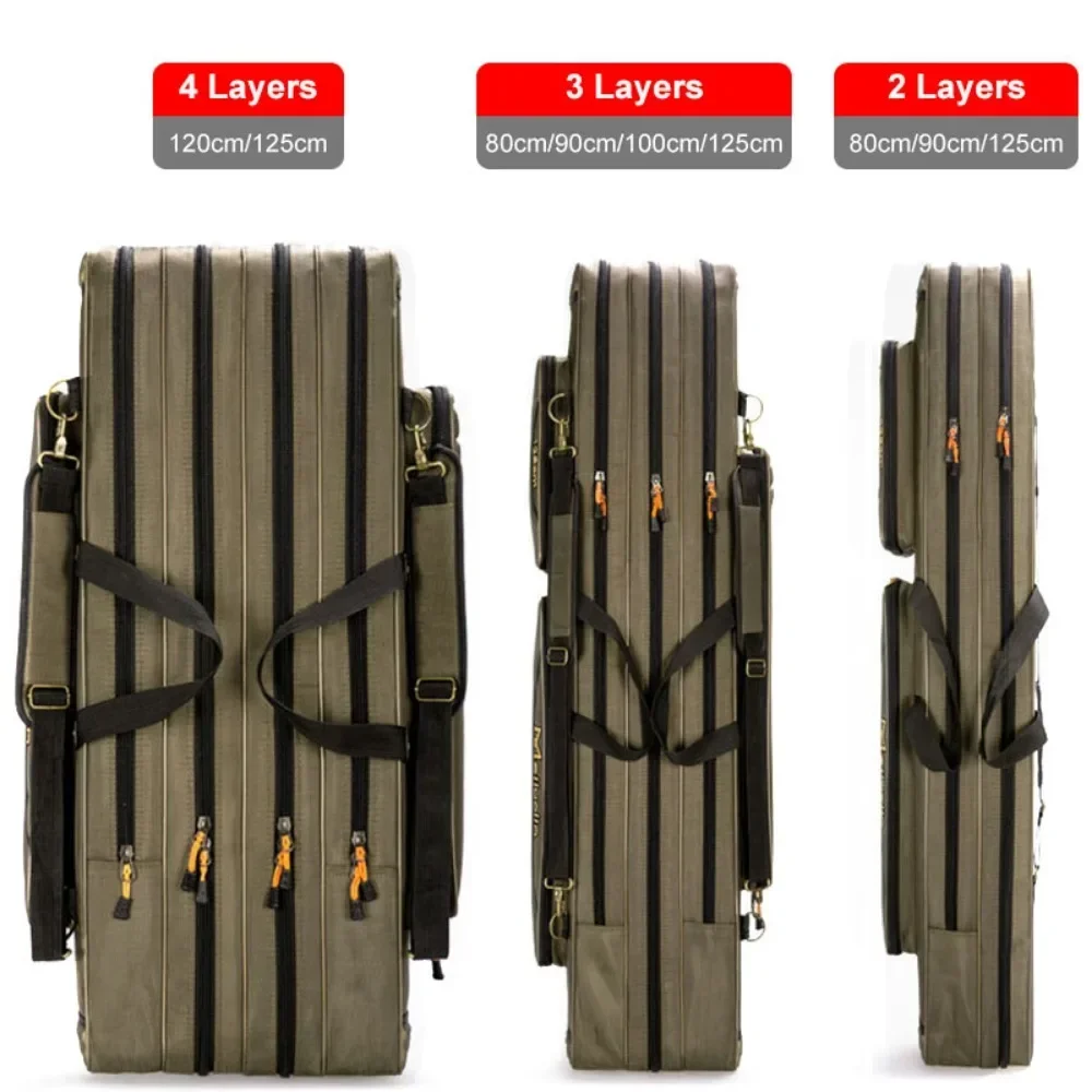 Fishing Lure Box - JJ-Layer 80/100CM Fishing Bag Multifunctional Fishing