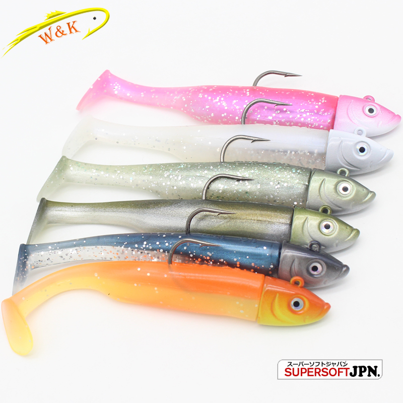 Fishing Lure Soft Plastic - 2 Bộ Nước Mặn Mồi Câu