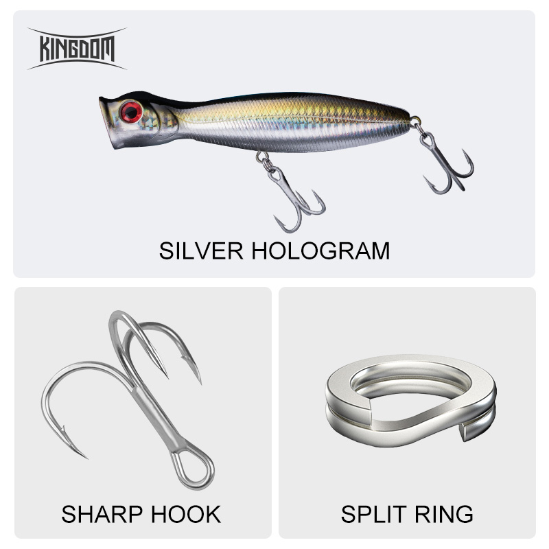 Kingdom Floating Popper Fishin - đánh giá và giá Fishing Lure Popper