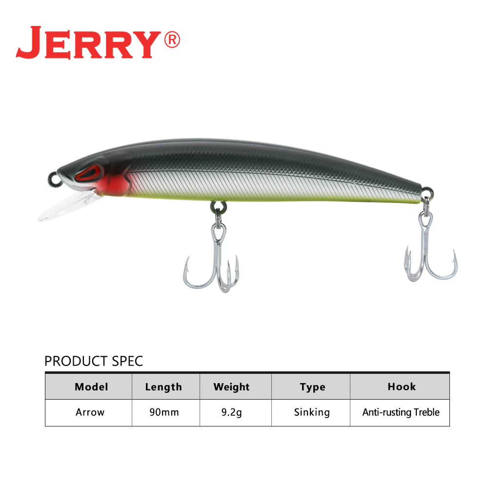 Jerry Mũi Tên Đánh Chìm Đúc Tr - đánh giá và giá Fishing Lure Jerkbait