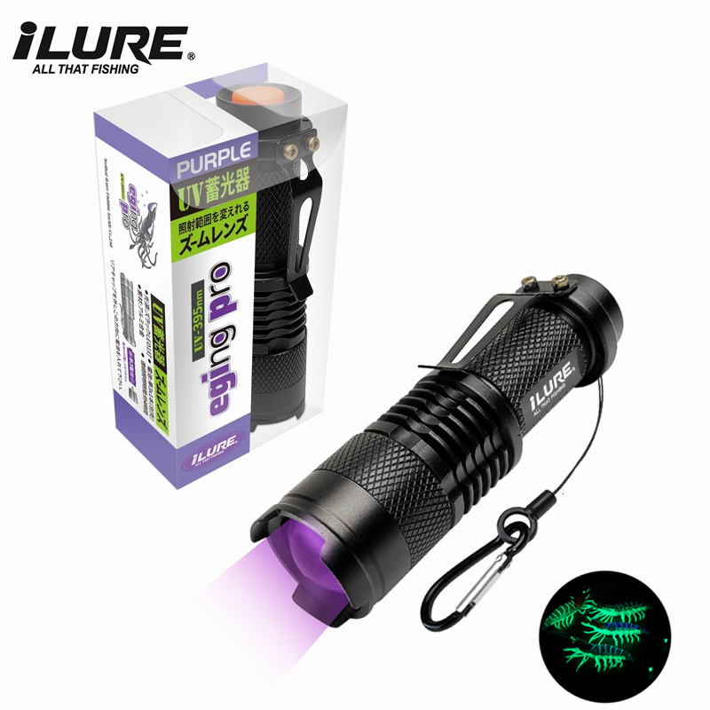 Mini UV Flashlight 395nm Ultra - đánh giá và giá Fishing Lure Kit