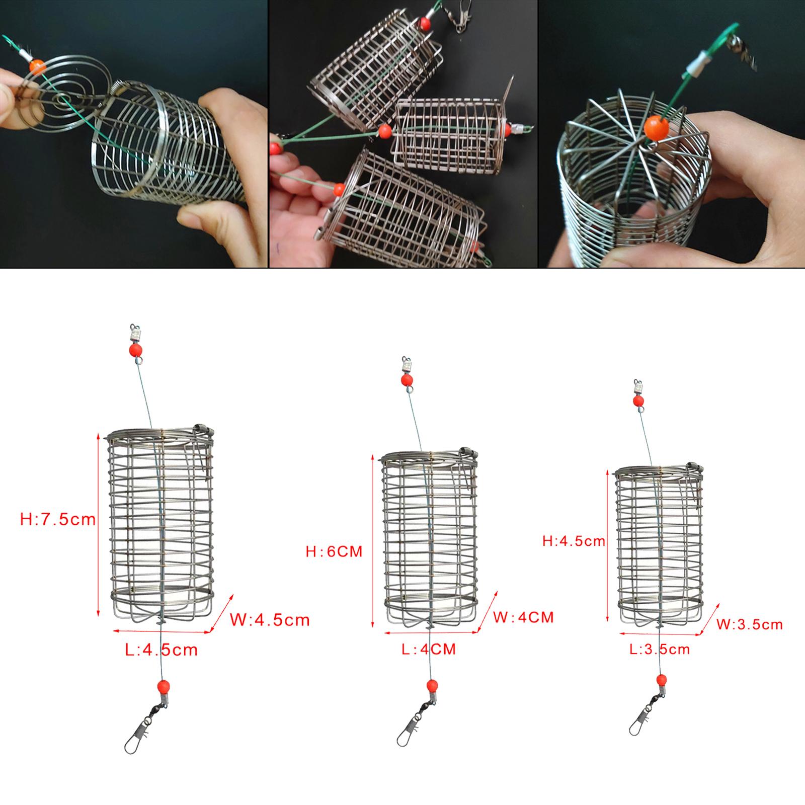 5x Solid Fishing Feeder Cage T - đánh giá và giá Fishing Lure Box