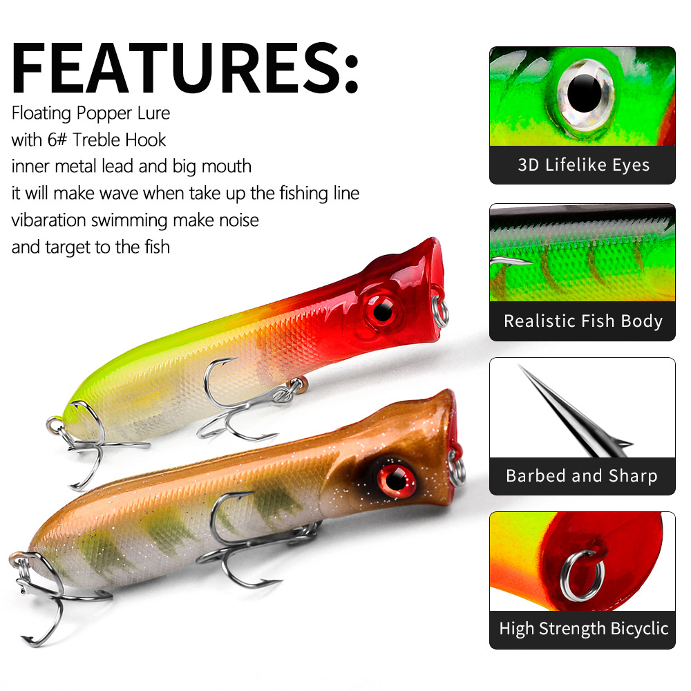Premium Long Casting Popper fo - đánh giá và giá Fishing Lure Popper